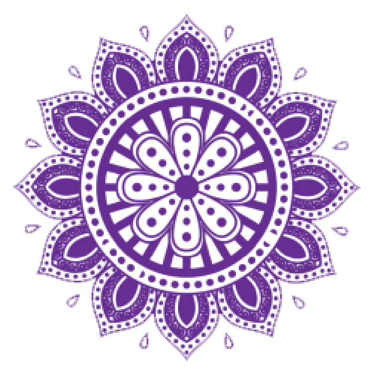 Image d'une fleur à 12 pétale représentatant le 5eme chakra